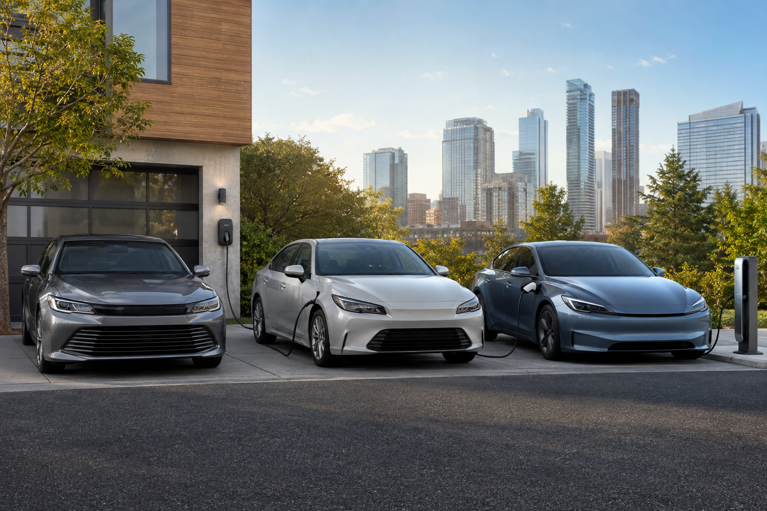 Hybrid, plug-in hybrid and electric vehicle lineup